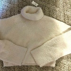 Aerie white turtle neck sweater,xs, brand new